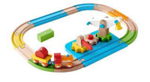 Junior Crane Wooden Toy Train (lesena železnica)